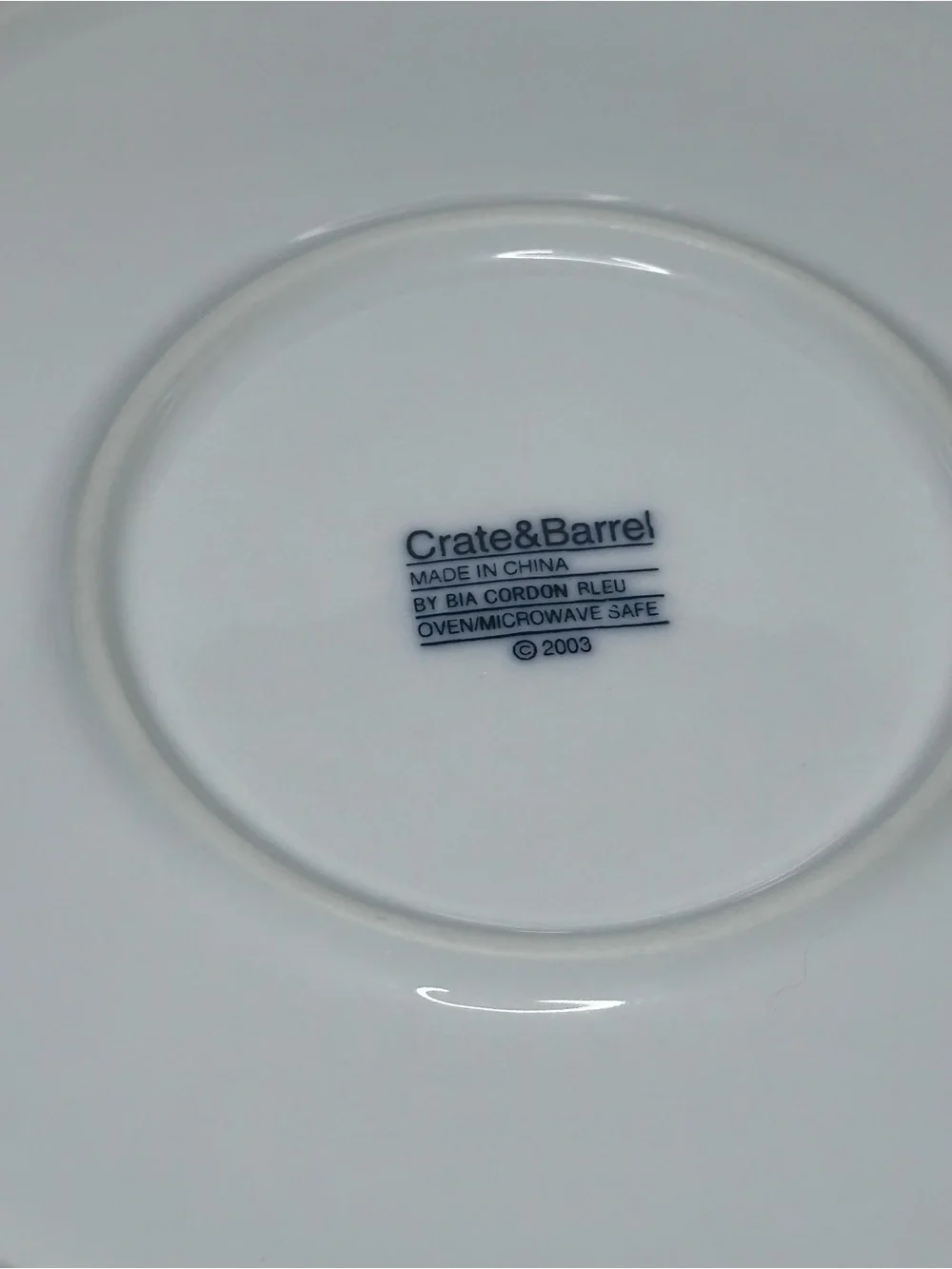 Crate&Barrel White Ceramic Covered Casserole with Side Handles